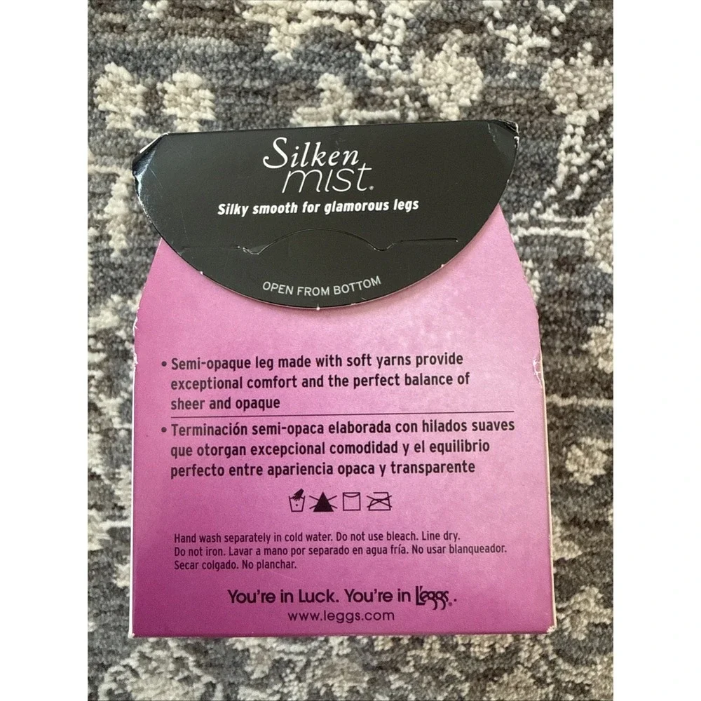 L'eggs Women's Semi-Opaque Leg Control Top Pantyhose Q (Large) Jet Black #76018